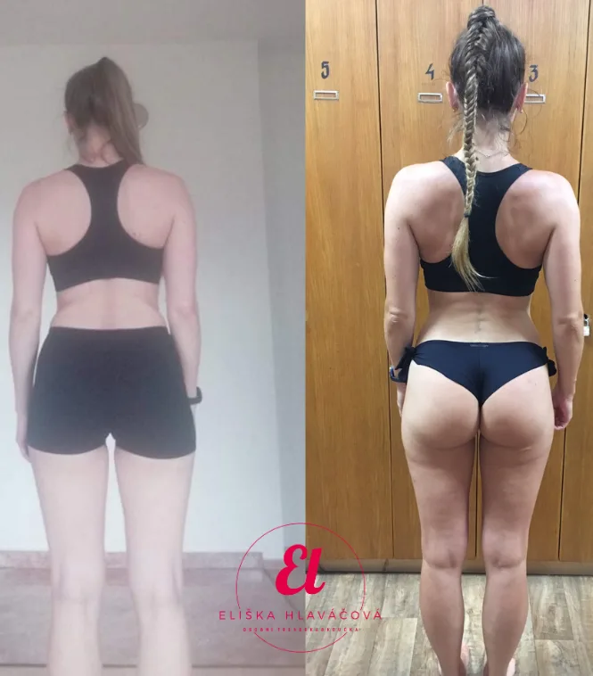 Klientka dosáhla výrazné změny váhy s fitness koučinkem od Elišky Hlaváčové